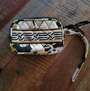 Vera Bradley Quilted Retired Dogwood Floral Wristlet